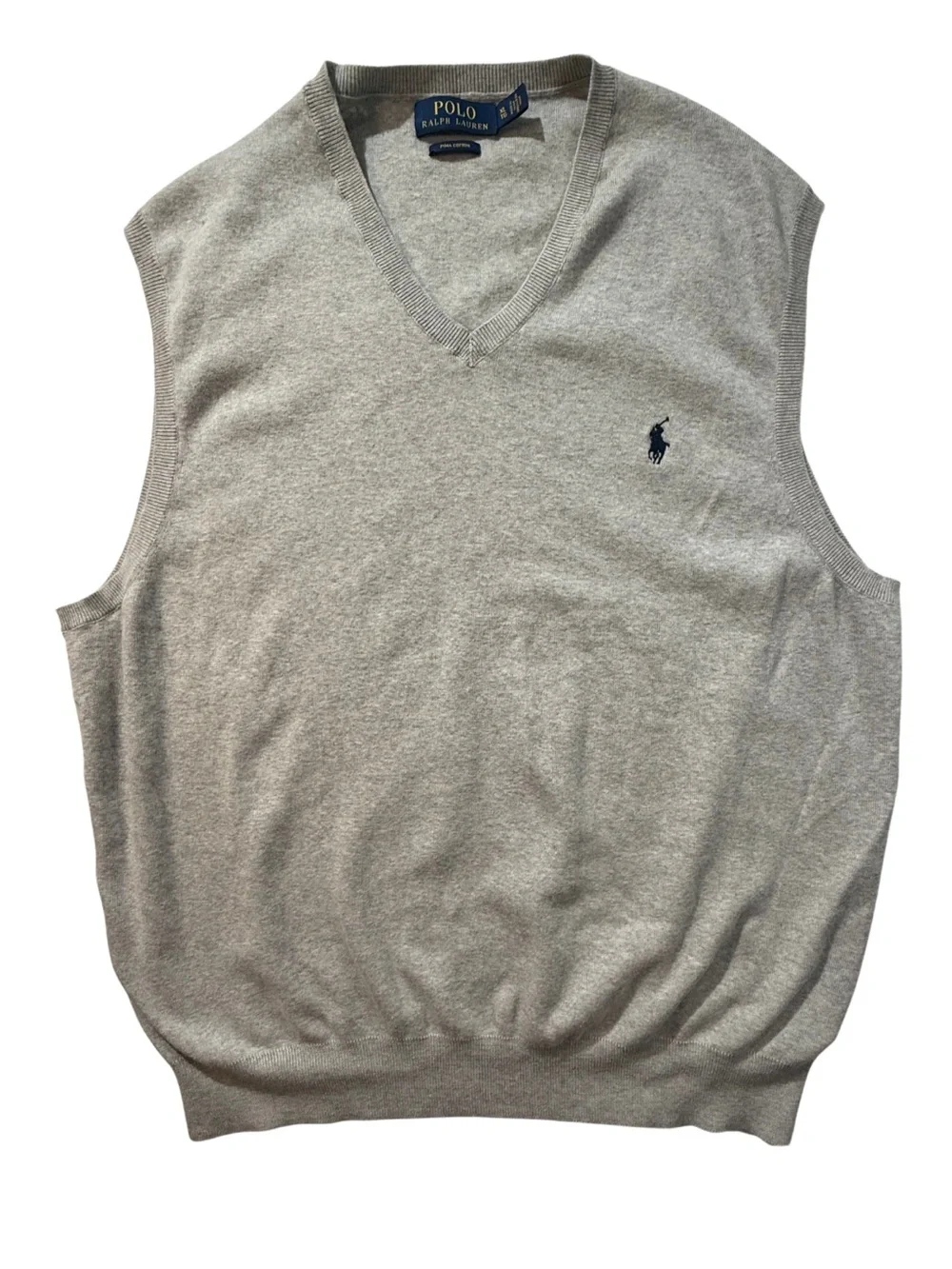 Polo Ralph Lauren Pima Cotton Sweater Vest Gray XL